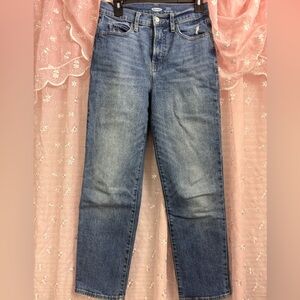 Old Navy Women's Straight Leg Jeans in Light Blue
